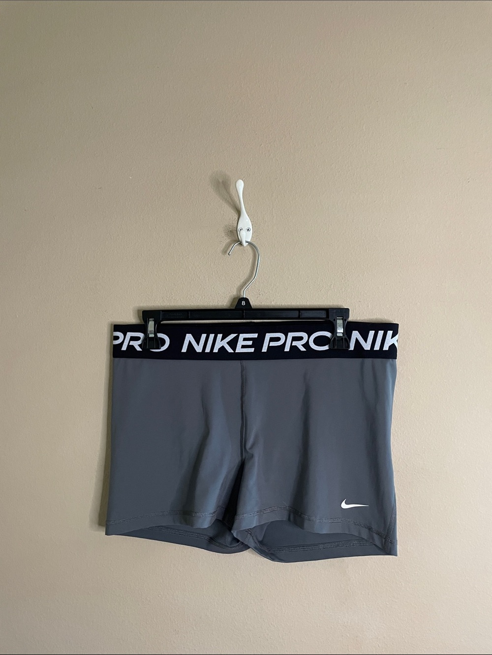 Nike Gray Pro Performance Compression Shorts SZ XL